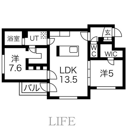 カレラ新さっぽろの物件間取画像